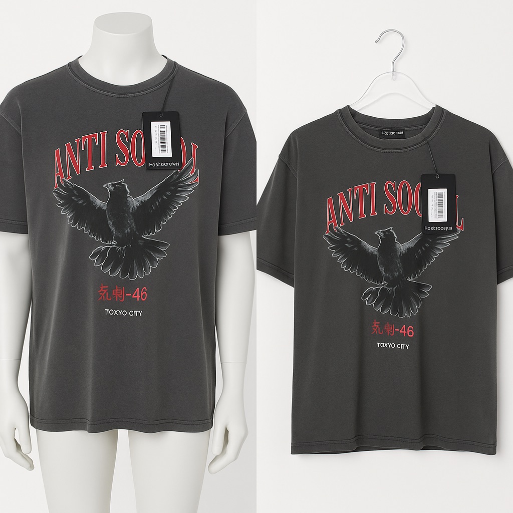 757 Gray Graphic TShirt